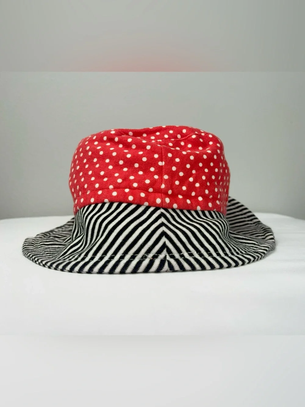 Gymboree 2011 Ladybug Red Polka Dot Rainbow Tag Vintage Sun Hat S/M